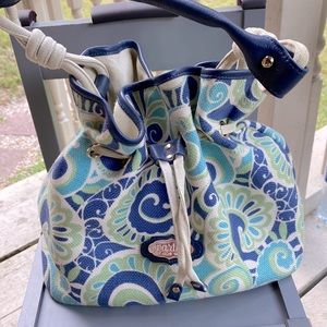Spartina 449 Natural Linen Duffle style Bag